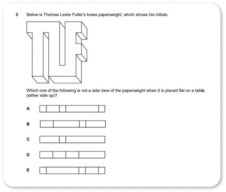 ECAA problem solving practice question