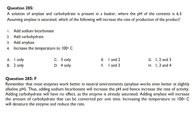 NSAA Section 1 Biology Question