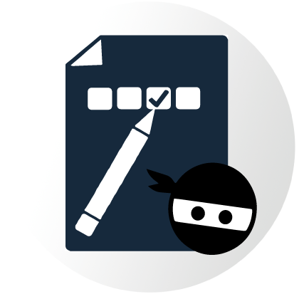 Exams Ninja Multiple-Choice Questions Icon