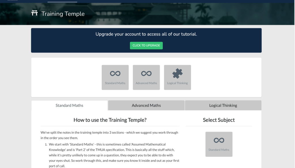 How To Use a Training Temple