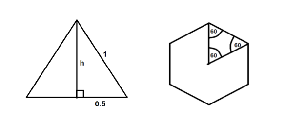 ENGAA Standard Maths Q2 Hexagon and Triangle Diagram