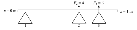 NSAA Advanced Physics Question 1 Rod on Supports Diagram