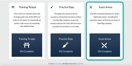 Exams Ninja Past Paper Access Ste 2 - Enter Exam Arena