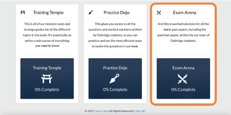 Exams Ninja Past Paper Access Ste 2 - Enter Exam Arena