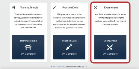 Exams Ninja Past Paper Access Ste 2 - Enter Exam Arena