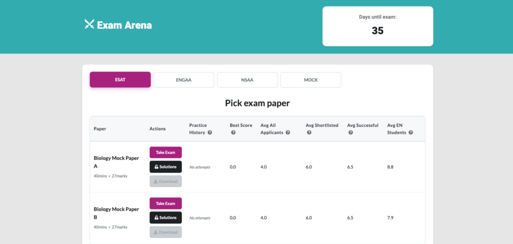 ESAT Ninja Exam Arena Screenshot